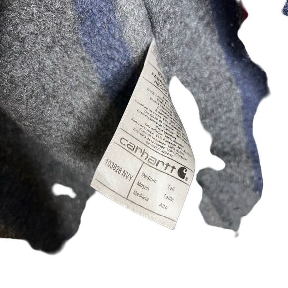 Carhartt Detroit Navy Jacket Medium Tall - Picture 5 of 6